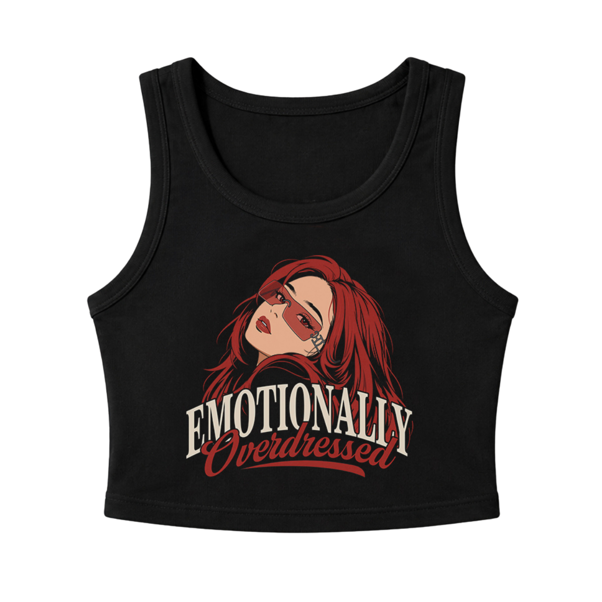 Emotionally Overdressed Crop Tank